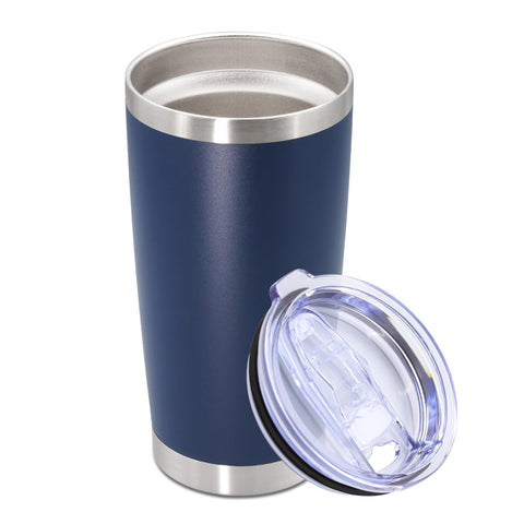 AUWBON vaso termo de acero inoxidable 20oz con tapa: mantiene bebidas caliente o fría.