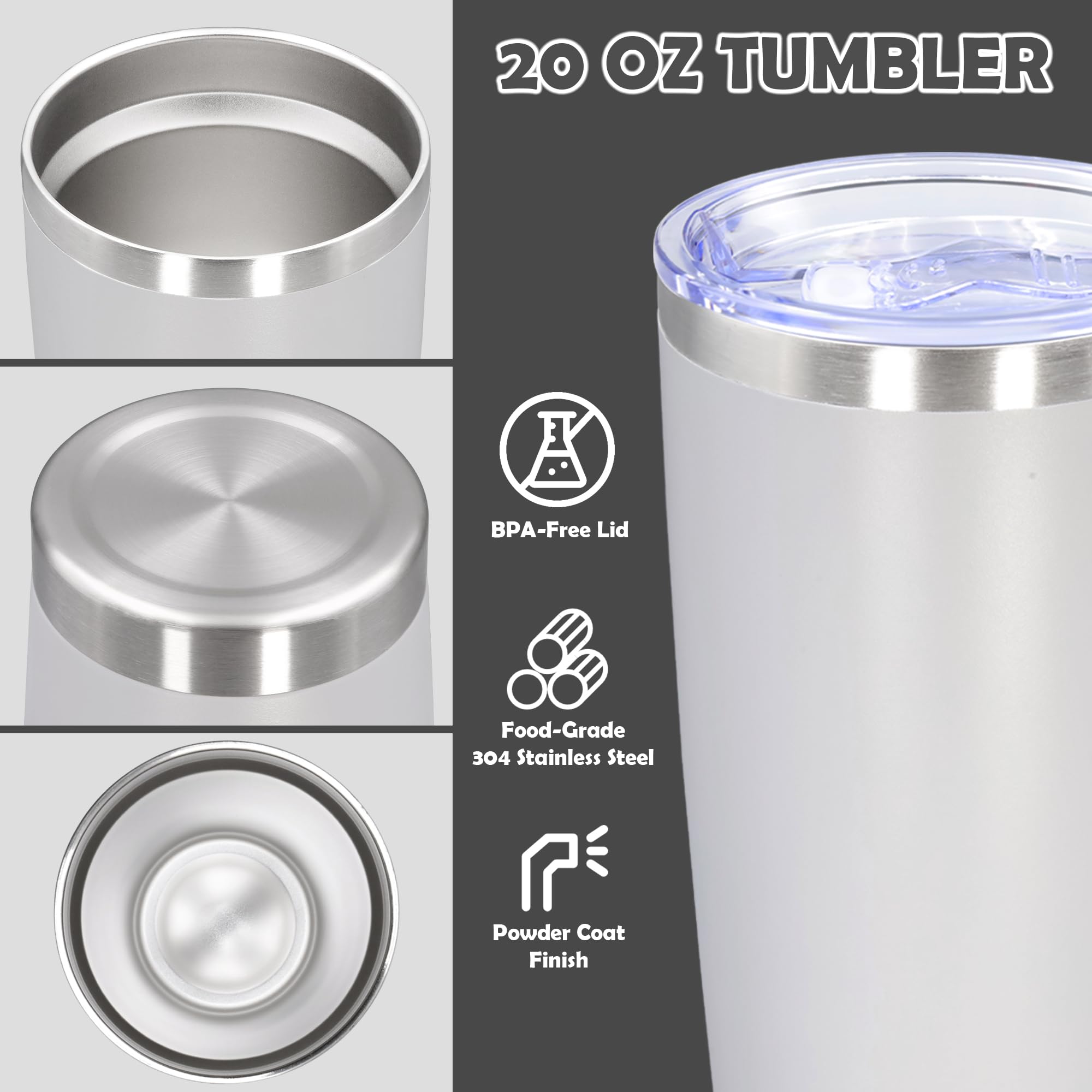AUWBON vaso termico de acero inoxidable, duradero