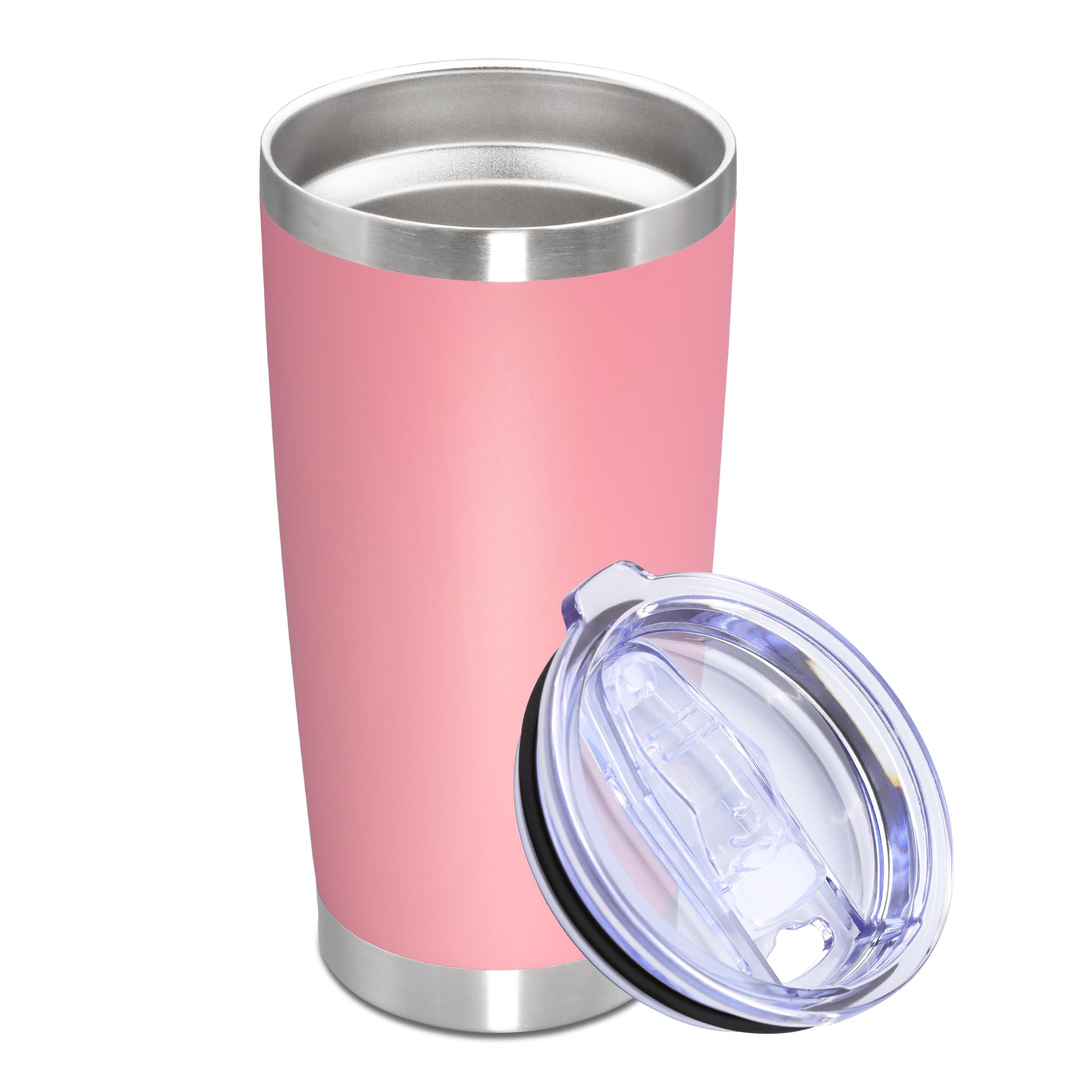 AUWBON Taza Termica 20oz con Tapa: ideal para café en casa, oficina o viaje.