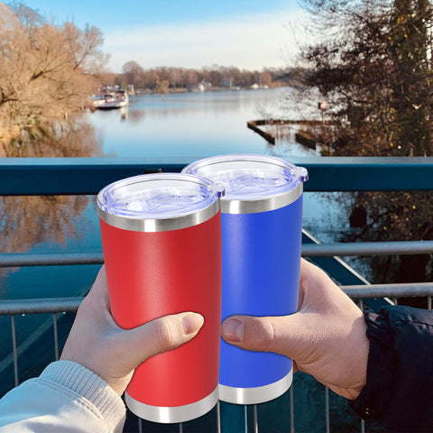 AUWBON taza termo de 20 onzas para camping y actividades al aire libre