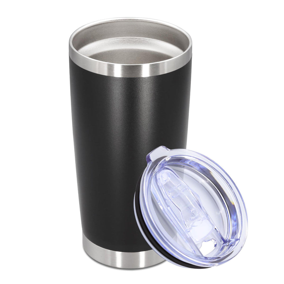 AUWBON Tumbler 20oz con tapa, acero inoxidable y temperatura estable.