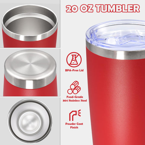 AUWBON tumbler 20oz revestimiento en polvo resistente a golpes