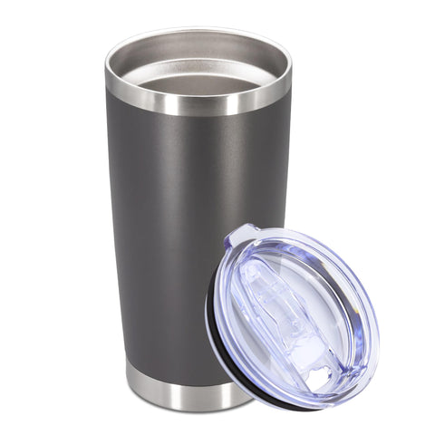 AUWBON vaso termico 20oz con tapa, perfecto para mantener bebidas calientes o frías