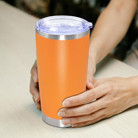 AUWBON vaso térmico con aislamiento de doble pared para bebidas calientes o frías.