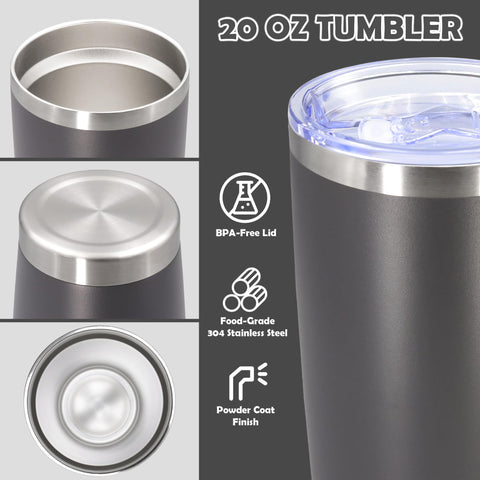AUWBON vaso termico boca ancha facilita limpieza y rellenado rápido