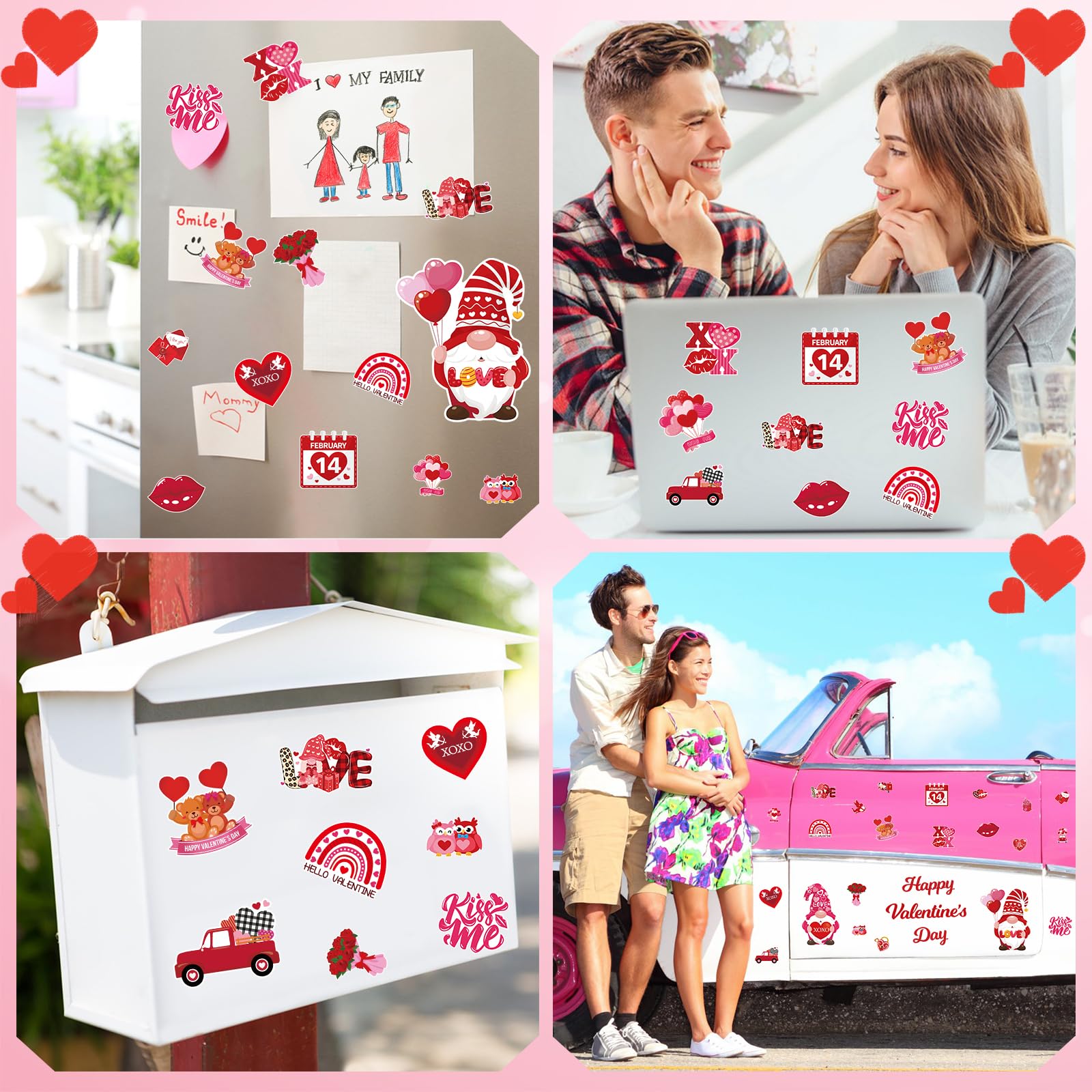 Imanes Auzesto San Valentín cupido para crear atmósfera romántica.