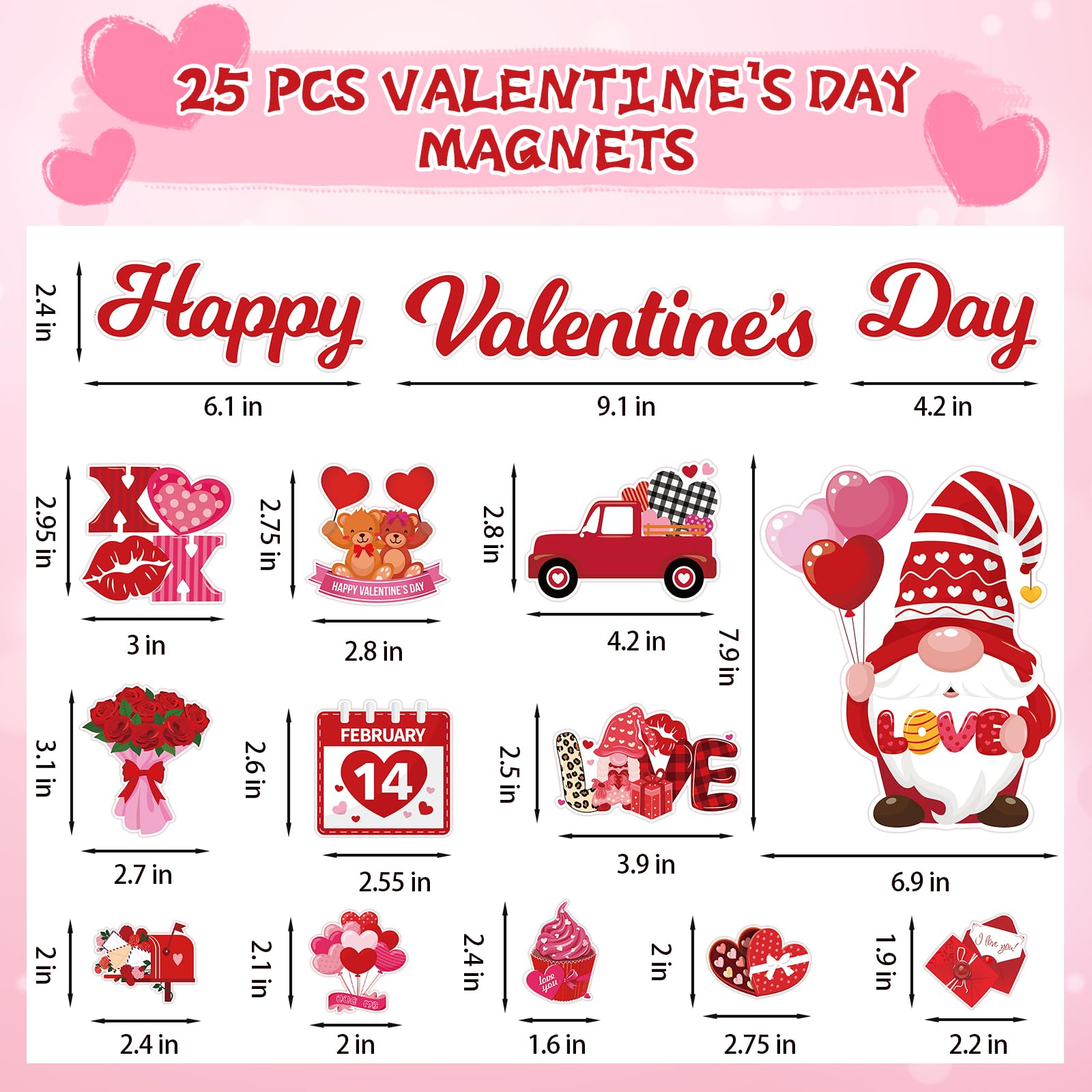 Imanes Auzesto San Valentín feliz día para celebrar.
