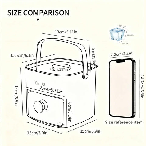 AUZUX Mini Ice Maker: ideal para cócteles y cafés fríos