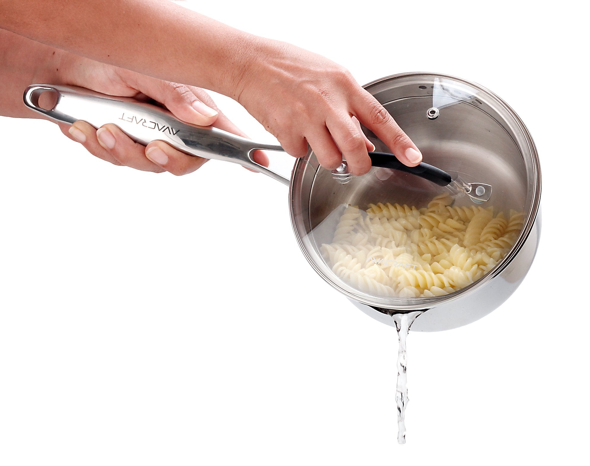 AVACRAFT cazo inoxidable con mango ergonómico para manejo cómodo