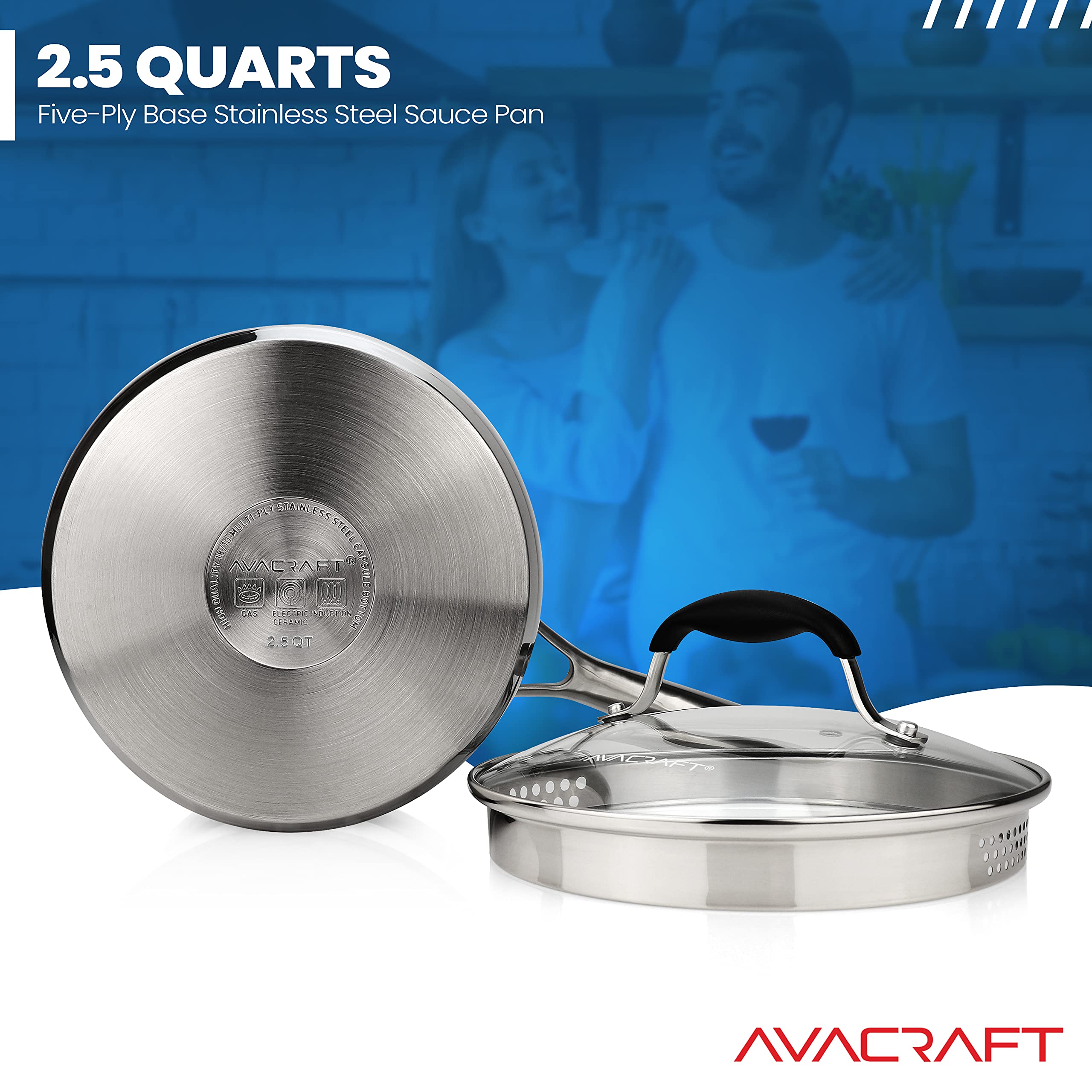 AVACRAFT cazo con vertido en ambos lados para diestro o zurdo