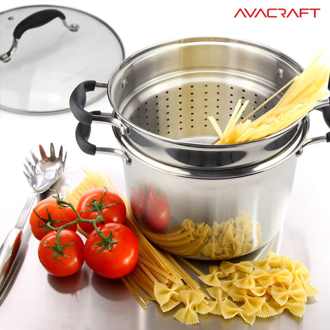 AVACRAFT cesta de vapor para verduras y pescados con diseño seguro