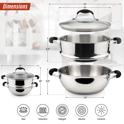 AVACRAFT inserto-cesta-vapor, ideal para verduras y dumplings