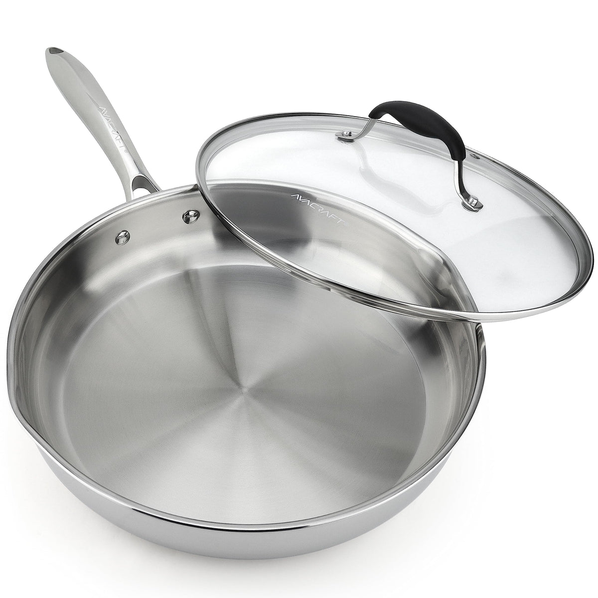 AVACRAFT sarten 12 pulgadas con tapa para saltear y hervir
