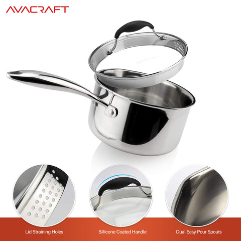 AVACRAFT sartén compatible con inducción, gas y otras cocinas.