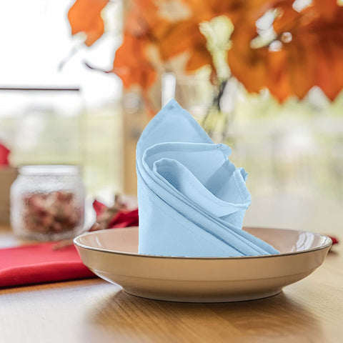 Servilletas azul claro Avalon Kitchen lavables para uso diario