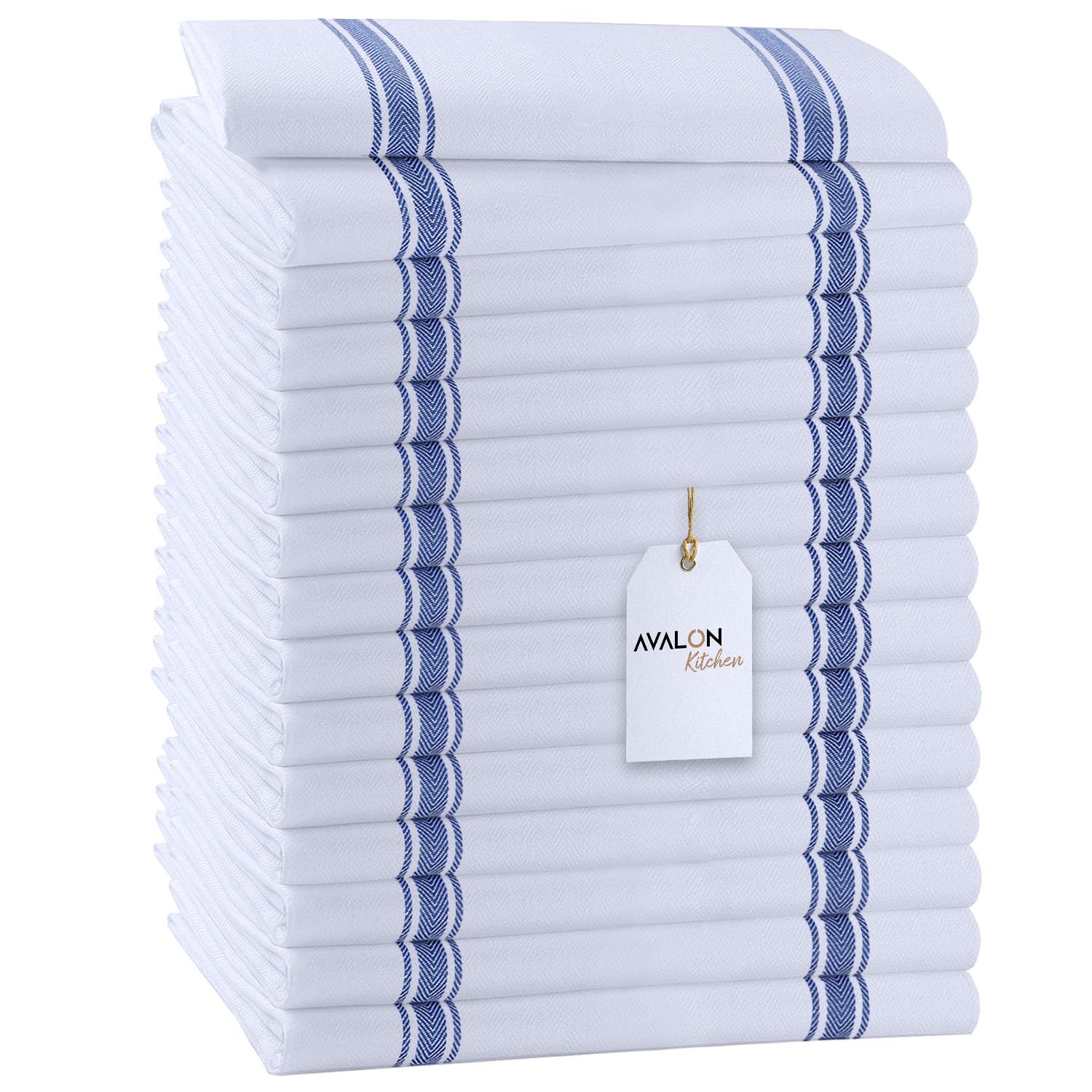 Avalon Kitchen, toallas de cocina 15x25 azul: suaves y muy absorbentes