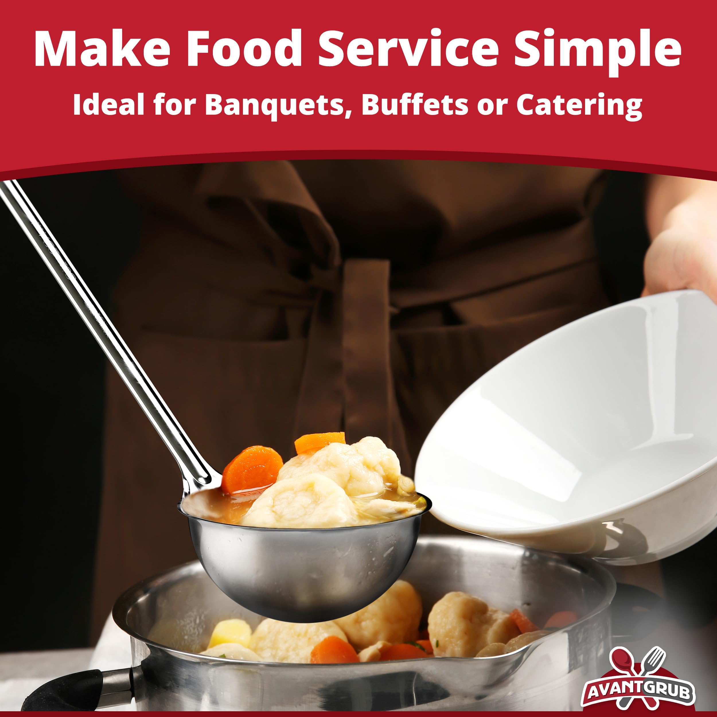Cucharón Avant Grub para servicios y eventos grandes