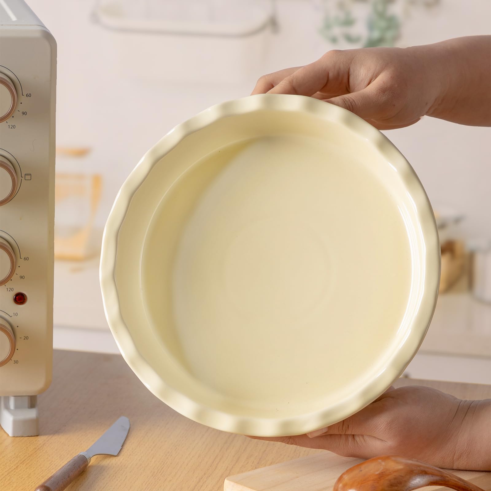 La tartera Avcylltty reparte calor estable para pasteles y tartas