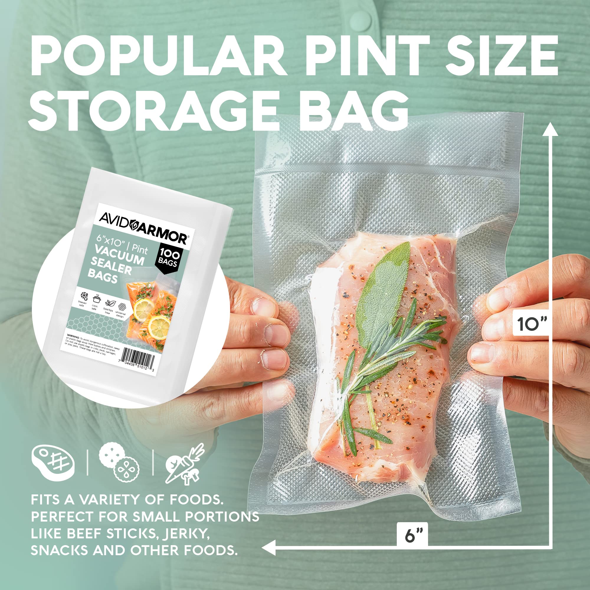 Avid Armor para conservación de alimentos, protege sabores al refrigerar.