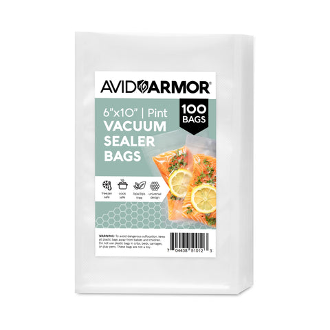 Avid Armor: bolsa de sellado al vacío 6x10, mantiene frescura.
