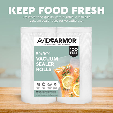 Avid Armor bolsas para sellado al vacío para alimentos con frescura