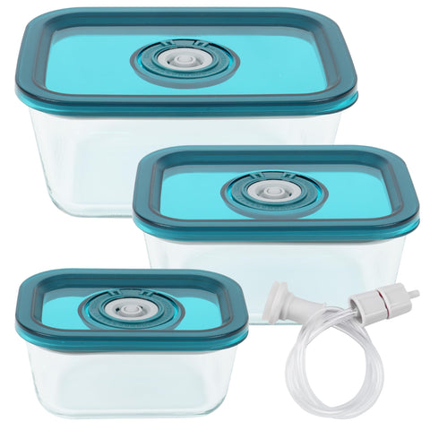 Conjunto Avid Armor: contenedor pequeño de vidrio borosilicato para almacenar granos y snacks