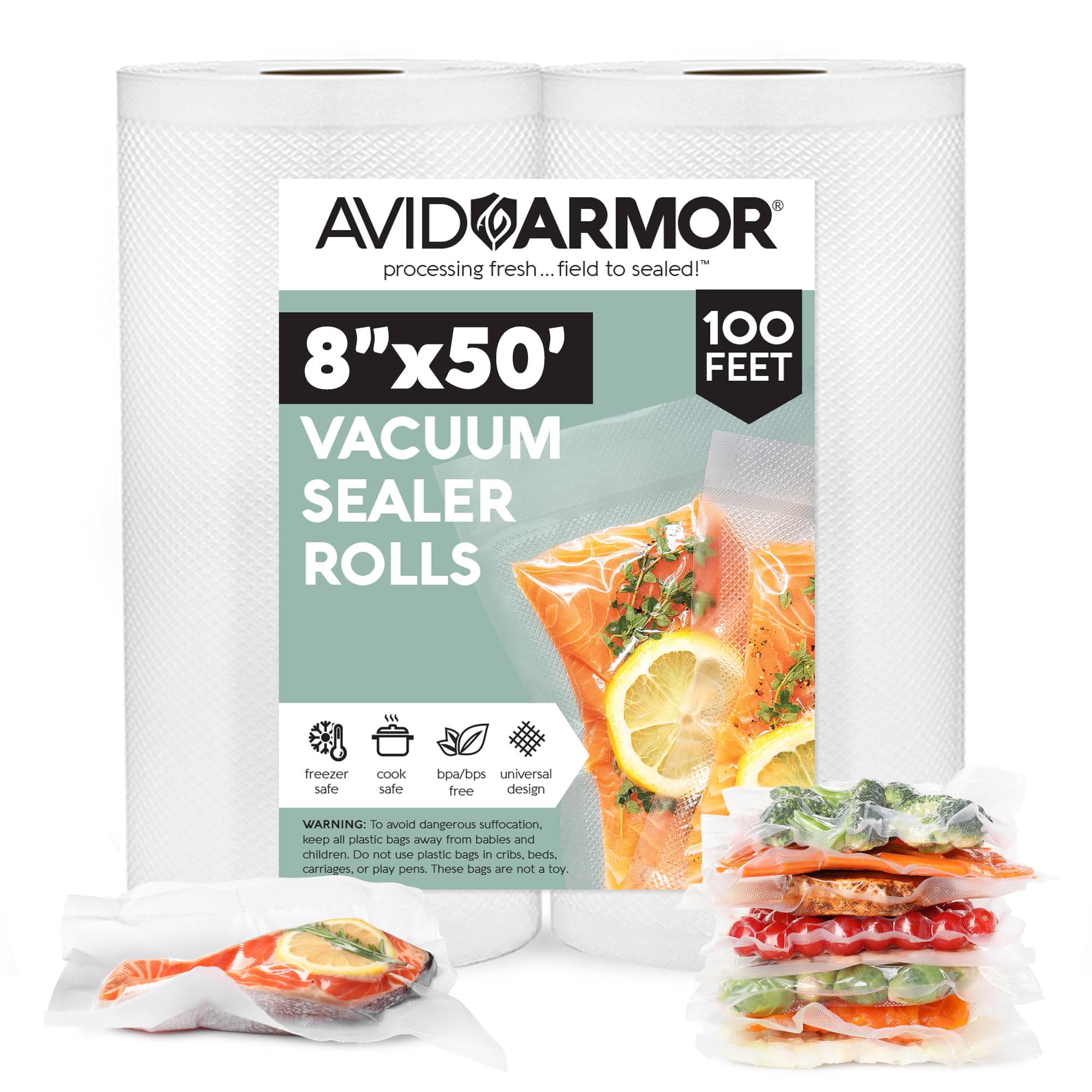 Avid Armor rollos de sellado al vacío para almacenamiento duradero