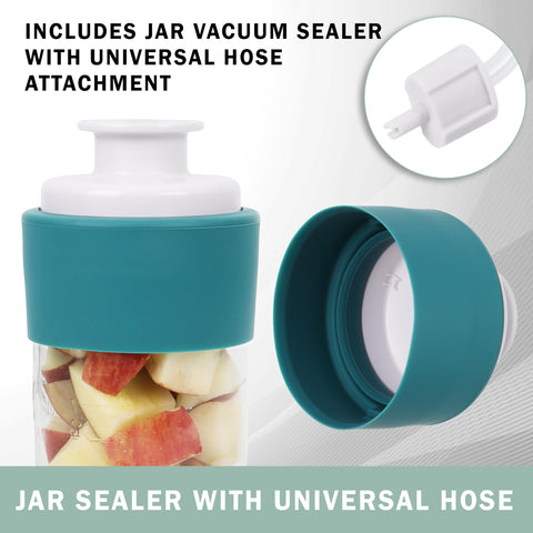 Avid Armor: sello al vacío para frascos boca regular, mantiene alimentos frescos.