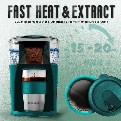 avigator cafetera-diseño-compacto, cabe en cualquier espacio del hogar u oficina.