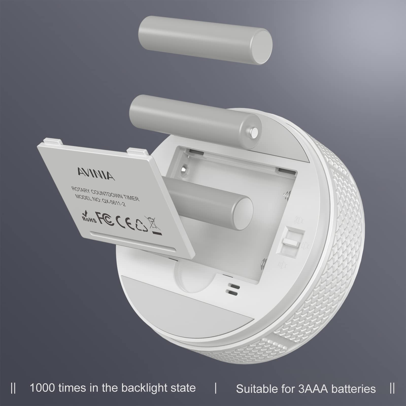 AVINIA temporizador con rotación externa, ajuste rápido y sencillo