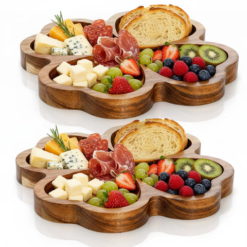 Bandeja AVLA para nueces y queso, 8 pulgadas, presentación limpia y ordenada.