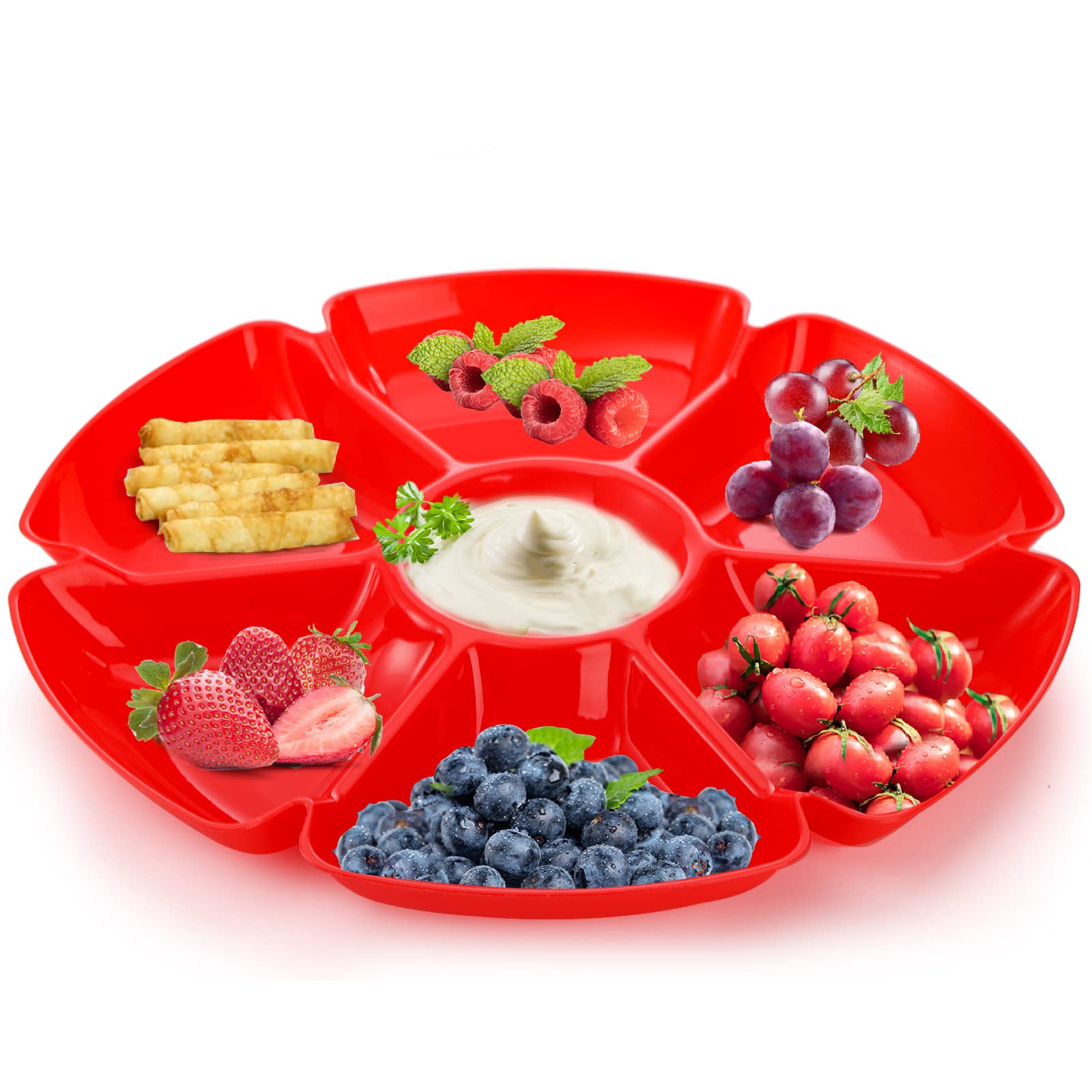 Bandeja AVLA para snacks en cena familiar, colores elegantes