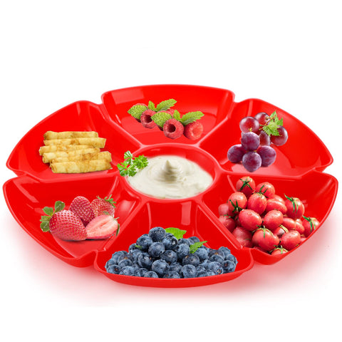 Bandeja AVLA para snacks en cena familiar, colores elegantes