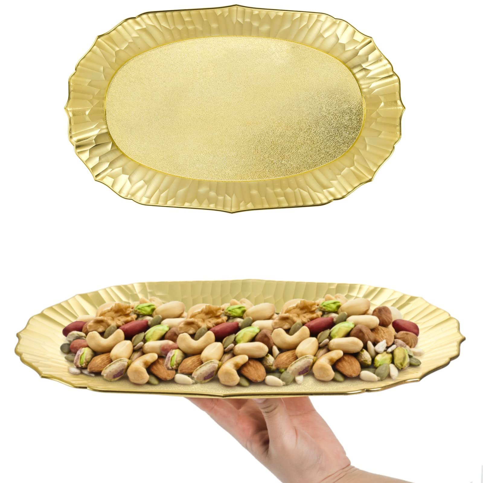 Bandejas AVLA decorativas para fiestas, ideales para servir aperitivos y postres.
