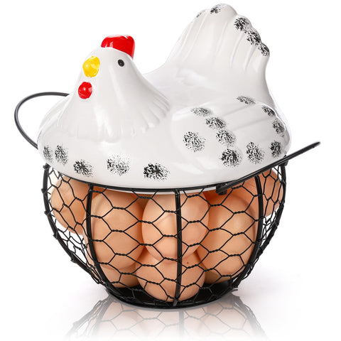 AVLA canasta de huevos con base estable para encimera elegante.