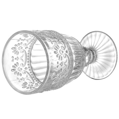 AVLA juego copas cristal boda relieve; añade elegancia a la recepción.