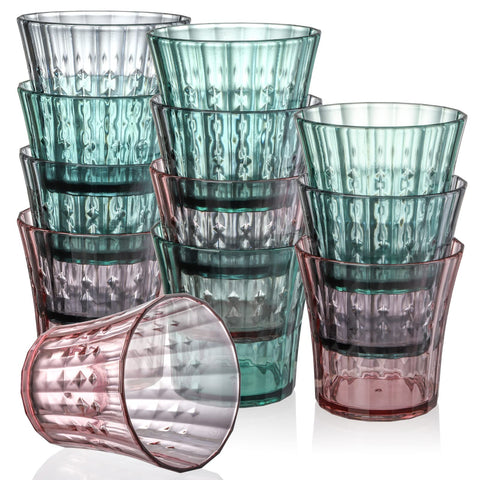 AVLA vaso 10 oz transparente, ideal para bebidas diarias.