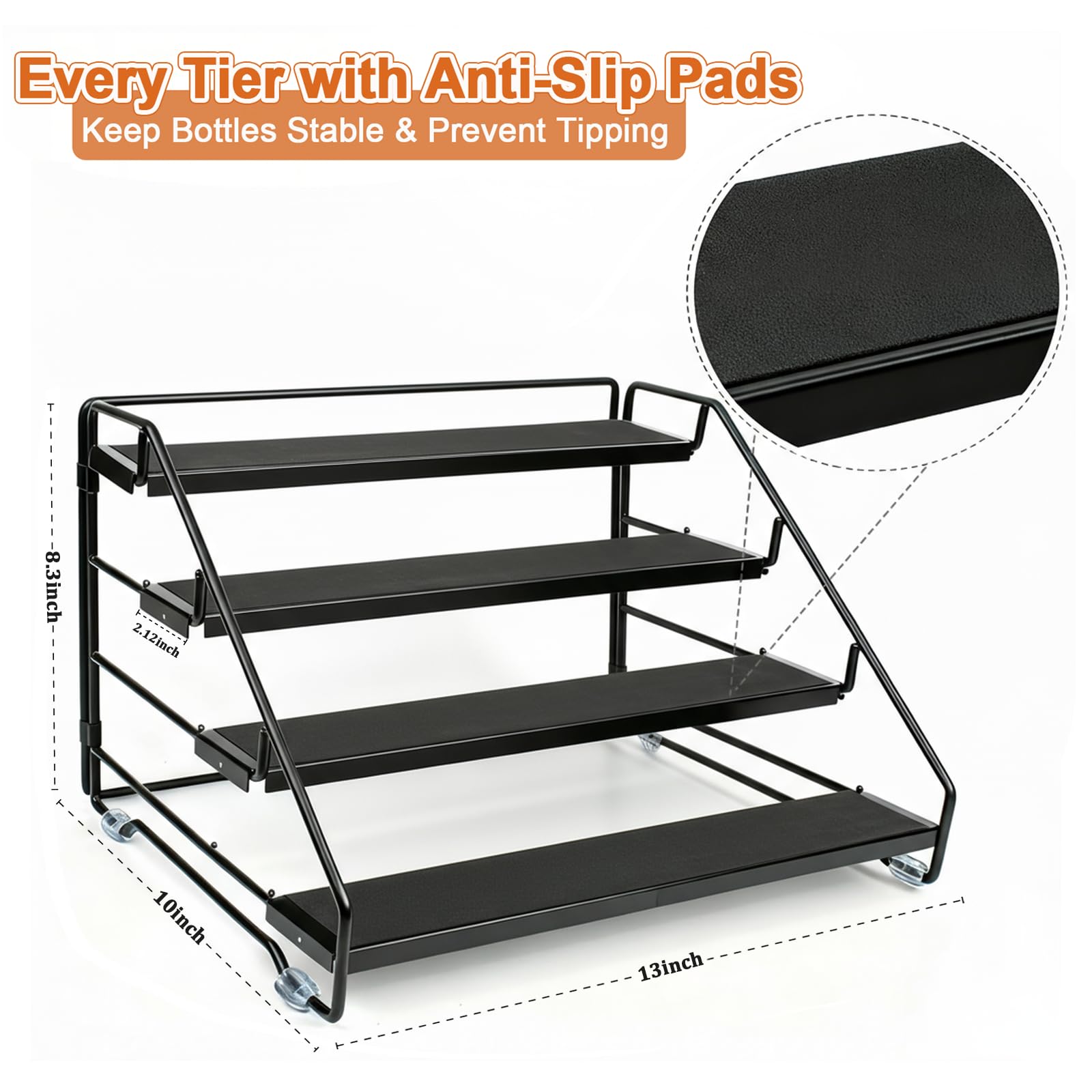 AVMDOM organizador metalico, montaje plegable sin herramientas.