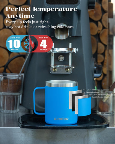 Taza Avodvo de doble pared aislada para bebidas calientes o frías