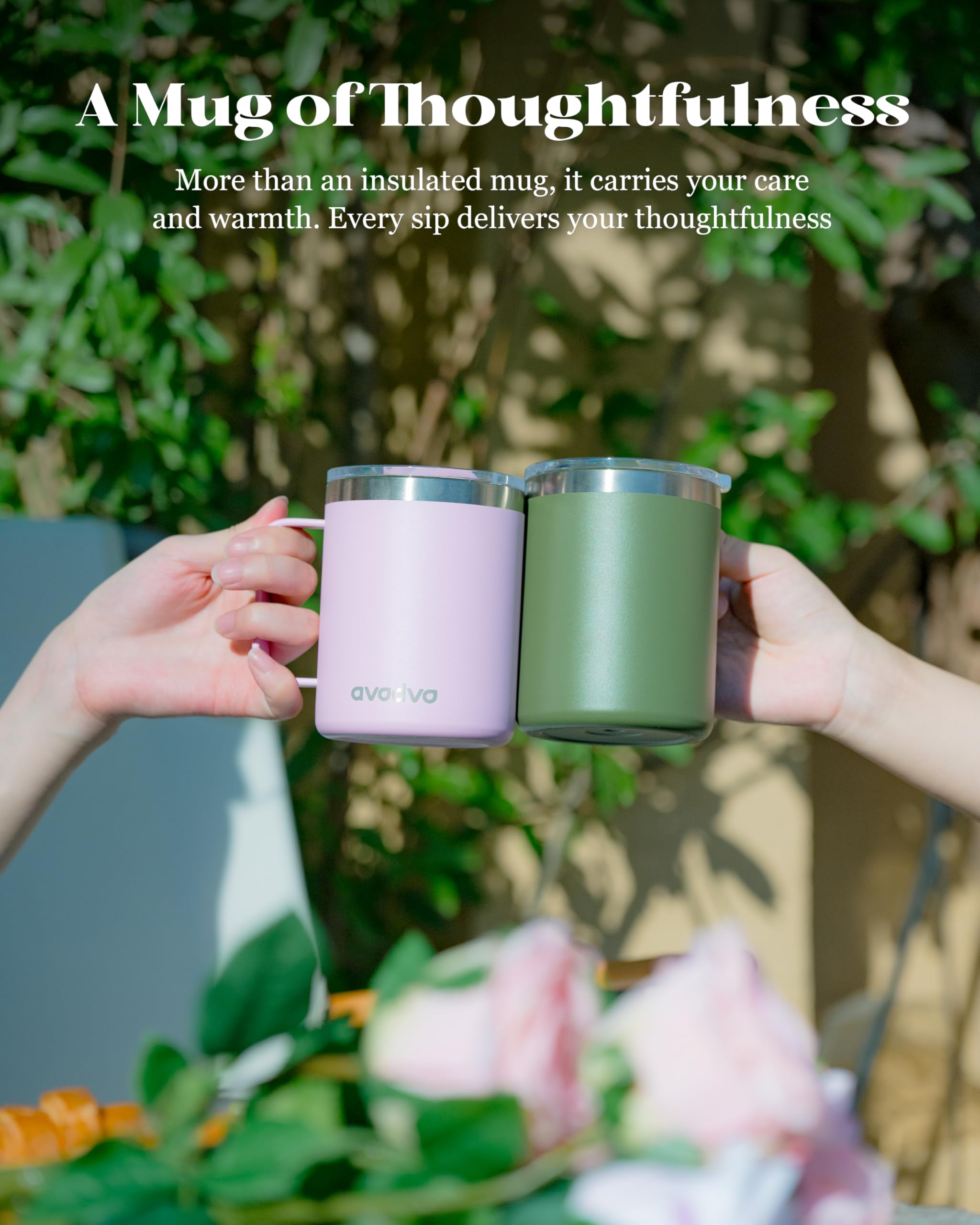 avodvo taza 12oz amigable con el medio ambiente, opción reutilizable.