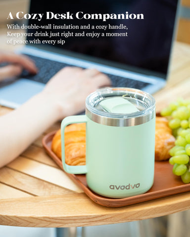Uso diario avodvo 12oz menta: ideal para oficina o casa