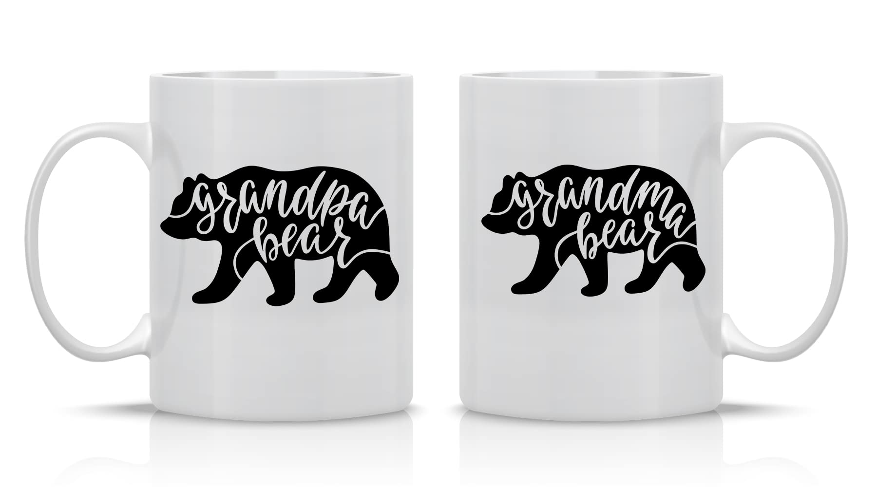 AW Fashions tazas para pareja con abuela y abuelo, perfectas para desayunos.