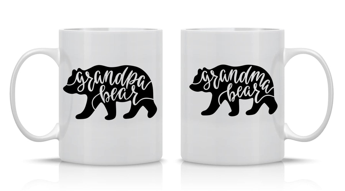 AW Fashions tazas para pareja con abuela y abuelo, perfectas para desayunos.