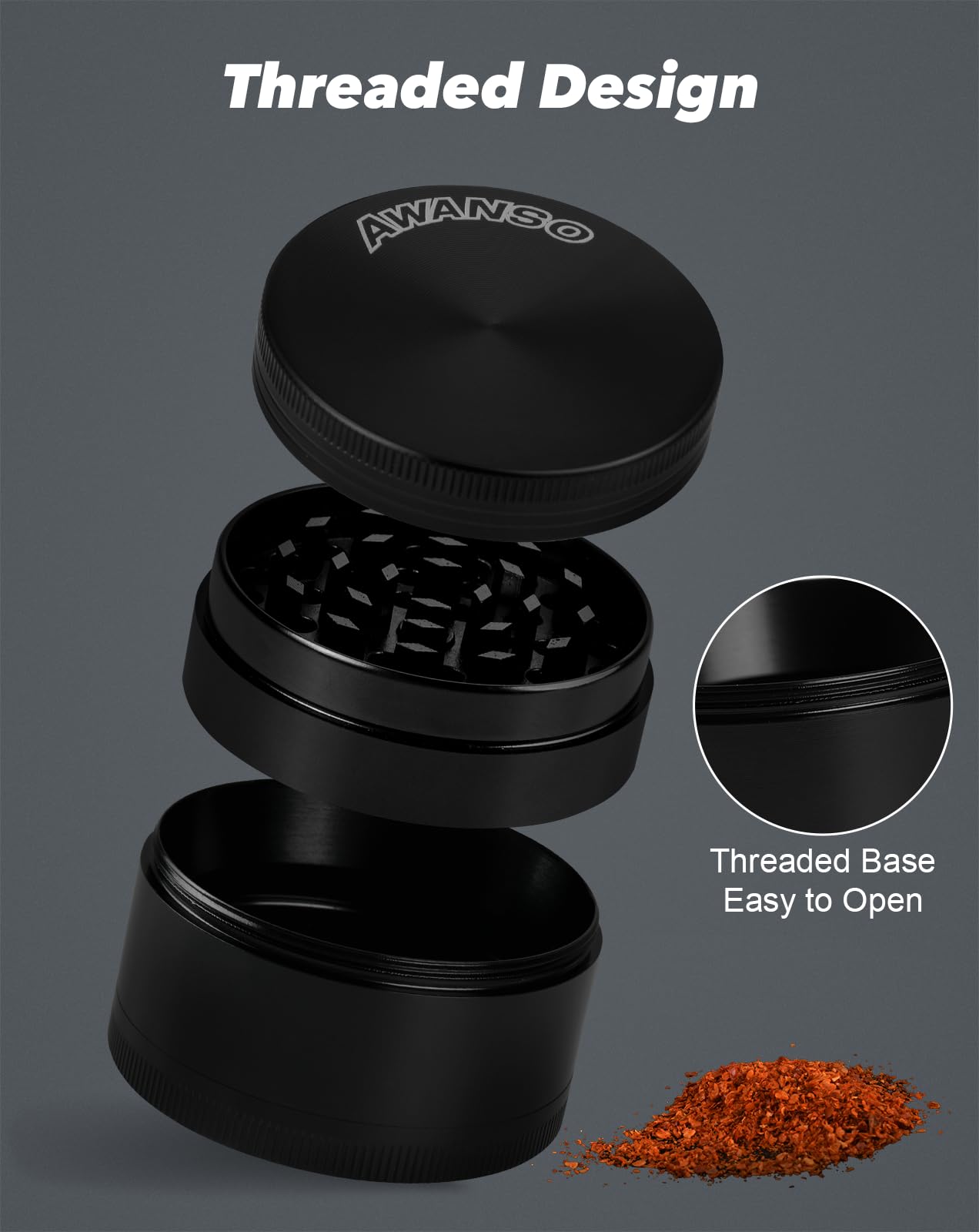 Awanso diseño compacto negro, encaja en cualquier mesa de cocina.