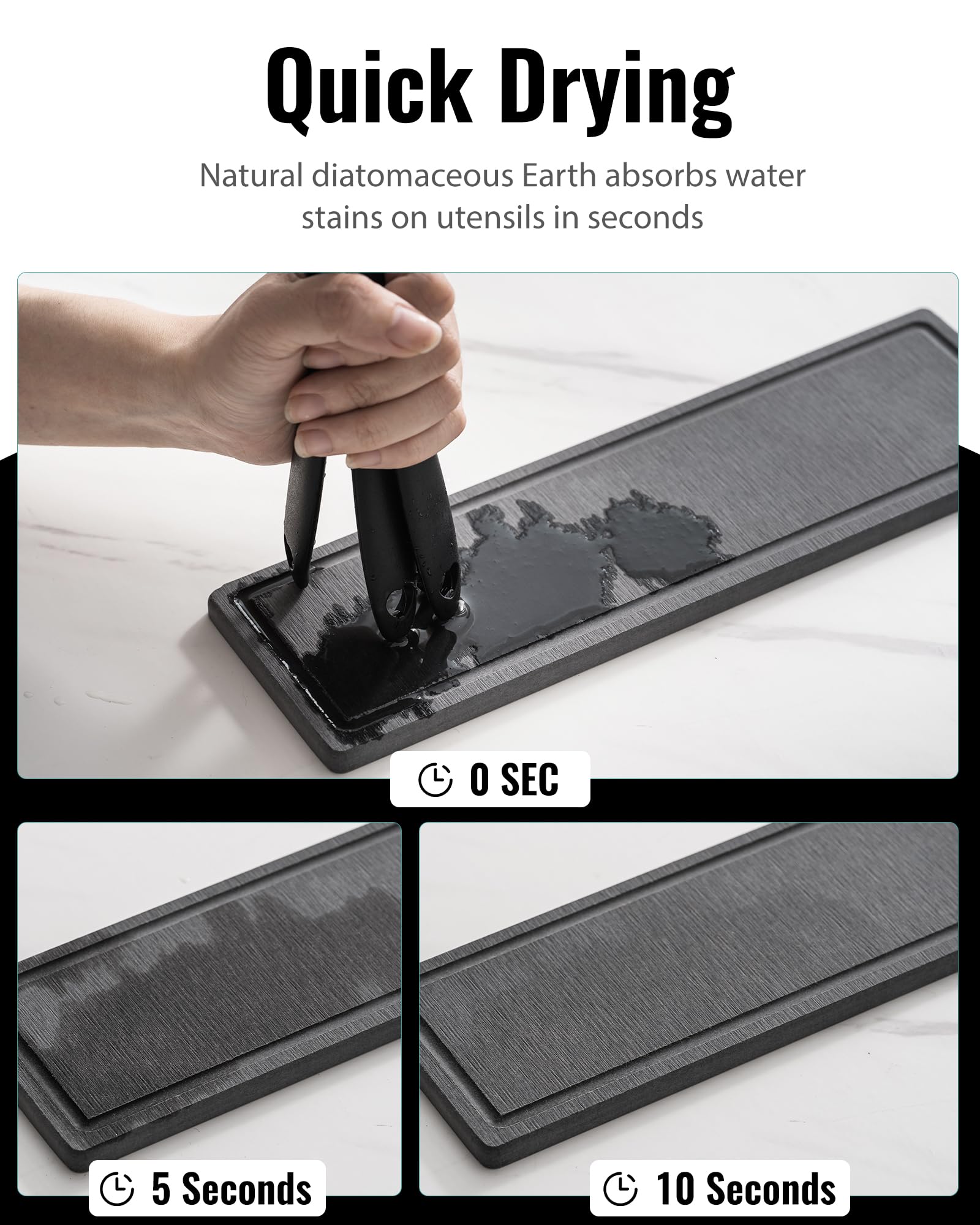 Awesohome boca-angulada-fondo-pesado: acceso cómodo y estabilidad en la encimera.