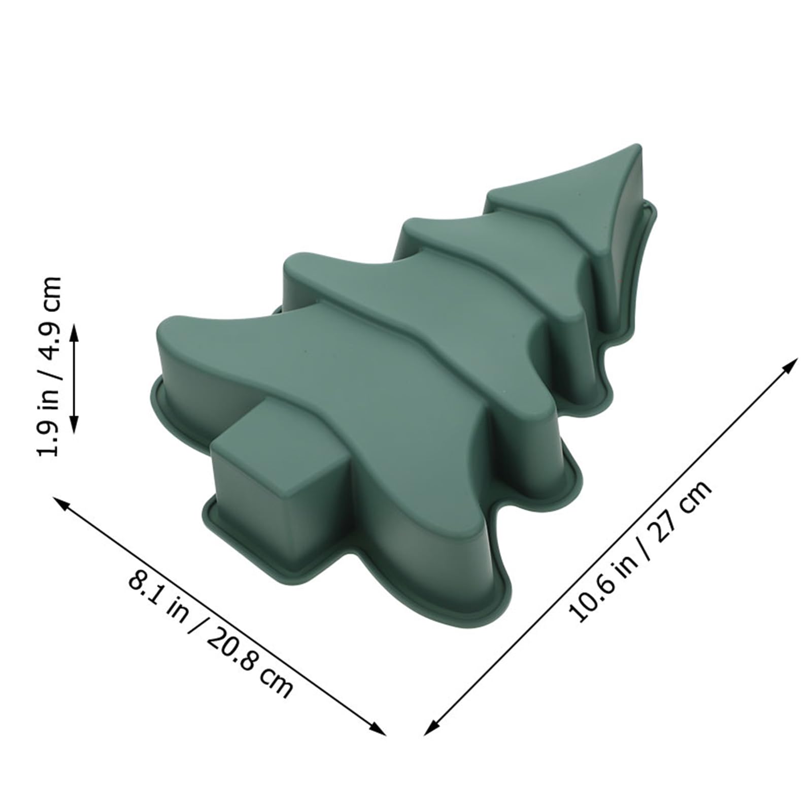 Awleynz molde de árbol navideño, diseño tridimensional para tortas visualmente atractivas