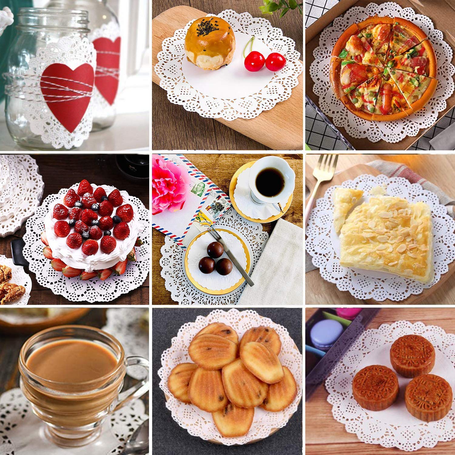 Awsaccy doilies rectangulares 10x14 pulgadas para bandejas grandes y estilo.