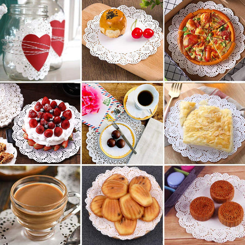 Awsaccy doilies rectangulares 10x14 pulgadas para bandejas grandes y estilo.