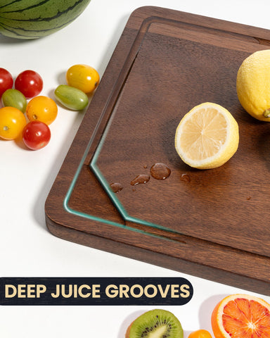 Axeman tabla de charcutería de nuez, ideal para aperitivos y presentaciones