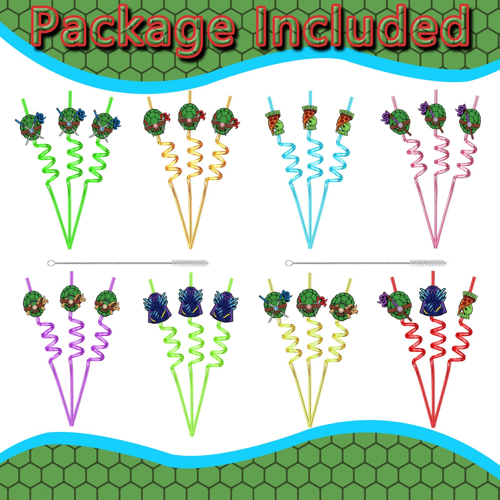 AXUOCDH pajitas tortugas verdes caparazones-2, añade diversión duradera.
